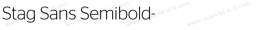Stag Sans Semibold字体转换